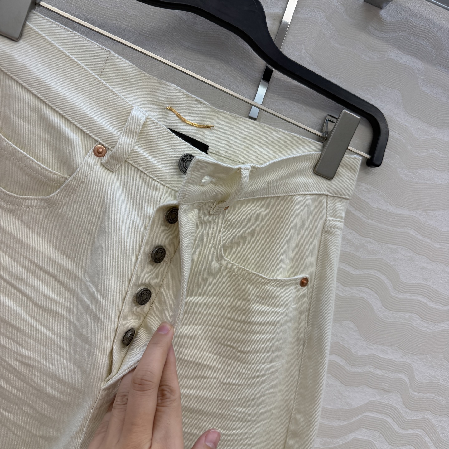 独家首发❤️高端原单品质🍒slp高智感女神牛仔裤！腿长2米8的V腰神裤！定制高压褶纹洗水进口土耳其牛仔面