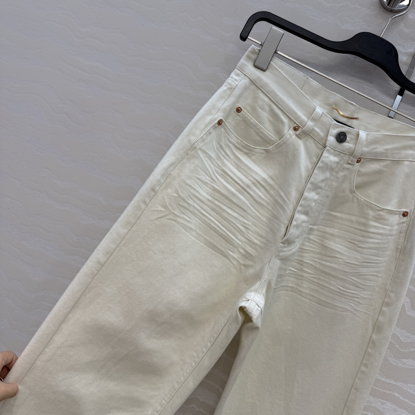 独家首发❤️高端原单品质🍒slp高智感女神牛仔裤！腿长2米8的V腰神裤！定制高压褶纹洗水进口土耳其牛仔面