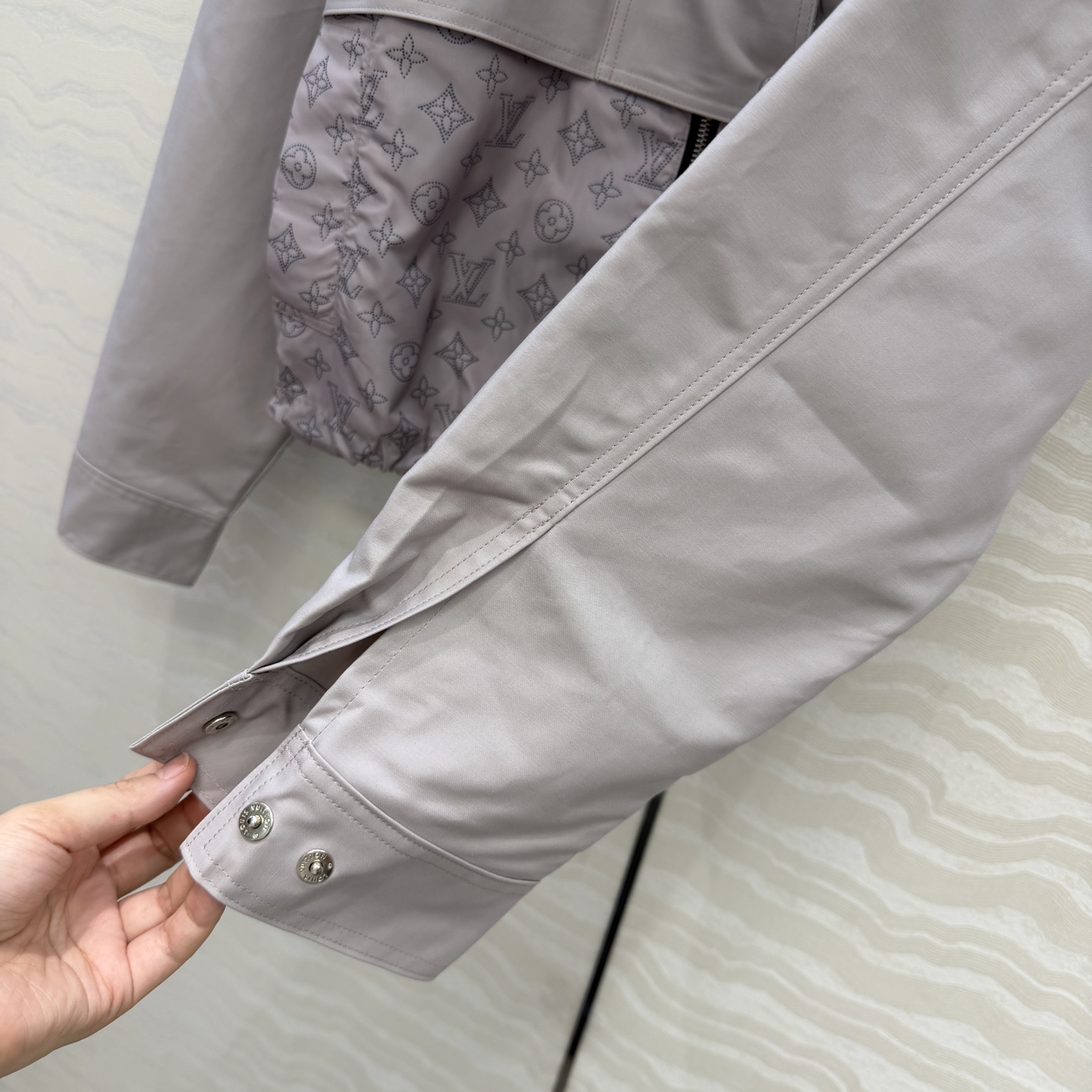 爆单推荐，原单品质💕26春夏新品！flight mode经典MONOGRAM拼接夹克外套！假两件设计高级