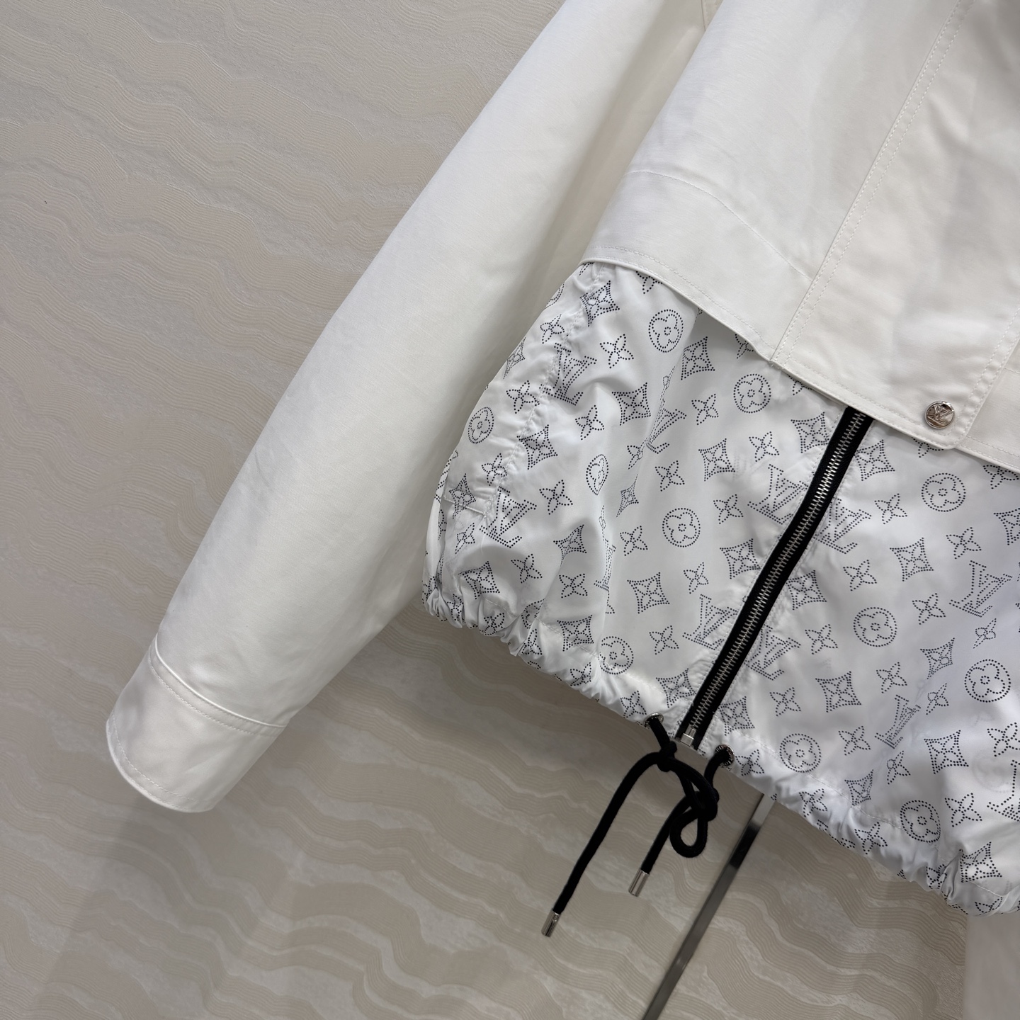 爆单推荐，原单品质💕26春夏新品！flight mode经典MONOGRAM拼接夹克外套！假两件设计高级