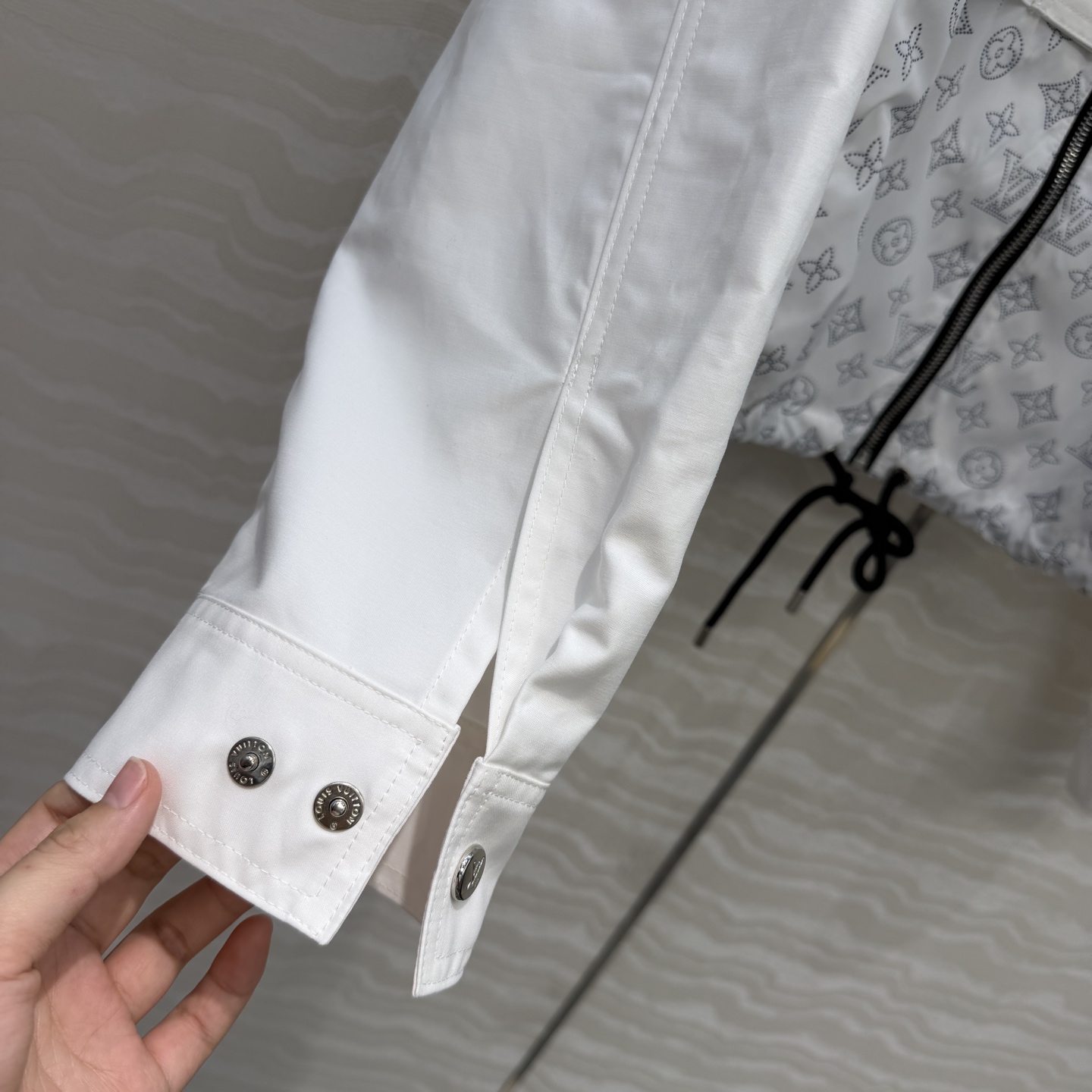 爆单推荐，原单品质💕26春夏新品！flight mode经典MONOGRAM拼接夹克外套！假两件设计高级