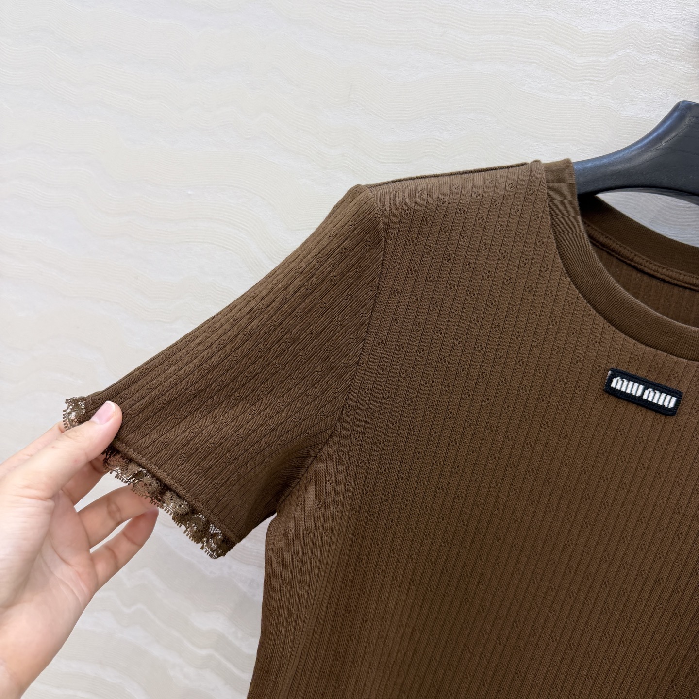 爆单推荐❤️原单品质🌸miu系少女穿搭！知性分子学院风短款小上衣！气质氛围感单品，定制100%提花纯棉面