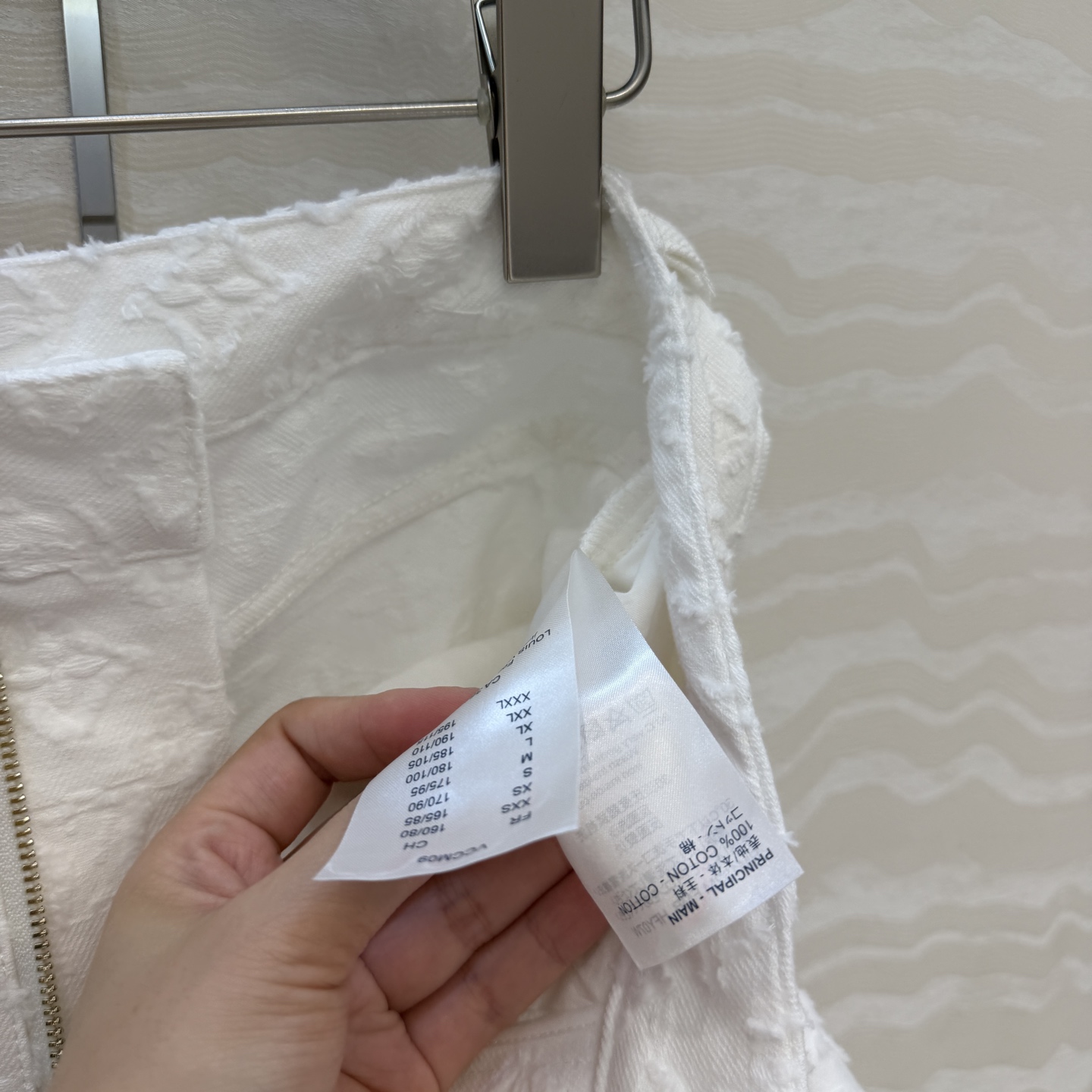 原单品质❤️爆单推荐，26春夏新品LResort系列🌊，MONOGRAM提花logo白色牛仔短裤！中高腰