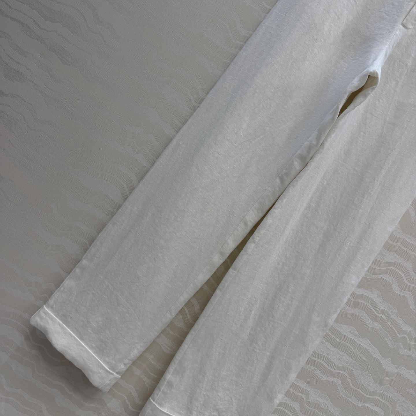 高端原单品质，RL26春夏新品，高级感老钱风穿搭，定制进口砂洗100%亚麻面料直筒裤！重磅高支数砂洗亚麻