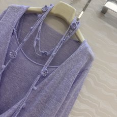 高端原单品质❤️ER高智感穿搭!26春夏新品针织两件套,气质V领小开领搭配小吊带高级单品!立体小花花手工 高端原单品质❤️ER高智感穿搭!26春夏新品针织两件套,气质V领小开领搭配小吊带高级单品!立体小花花手工