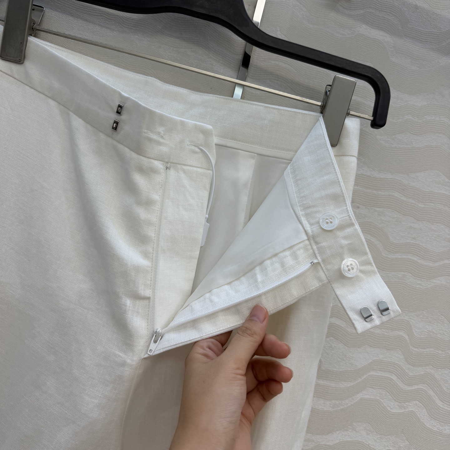 高端原单品质❤️RL高定紫标，长期主义高智感穿搭！进口亚麻高腰西裤！慵懒随性的高级单品。经典中腰直筒阔腿
