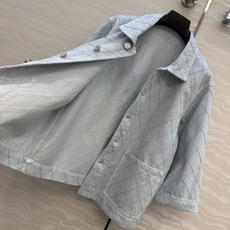 原单品质❤️Coco女孩beach沙滩🏖️系列度假新品!重工刺绣菱格线绣牛仔外套!卷边七分袖设计经典版型 原单品质❤️Coco女孩beach沙滩🏖️系列度假新品!重工刺绣菱格线绣牛仔外套!卷边七分袖设计经典版型
