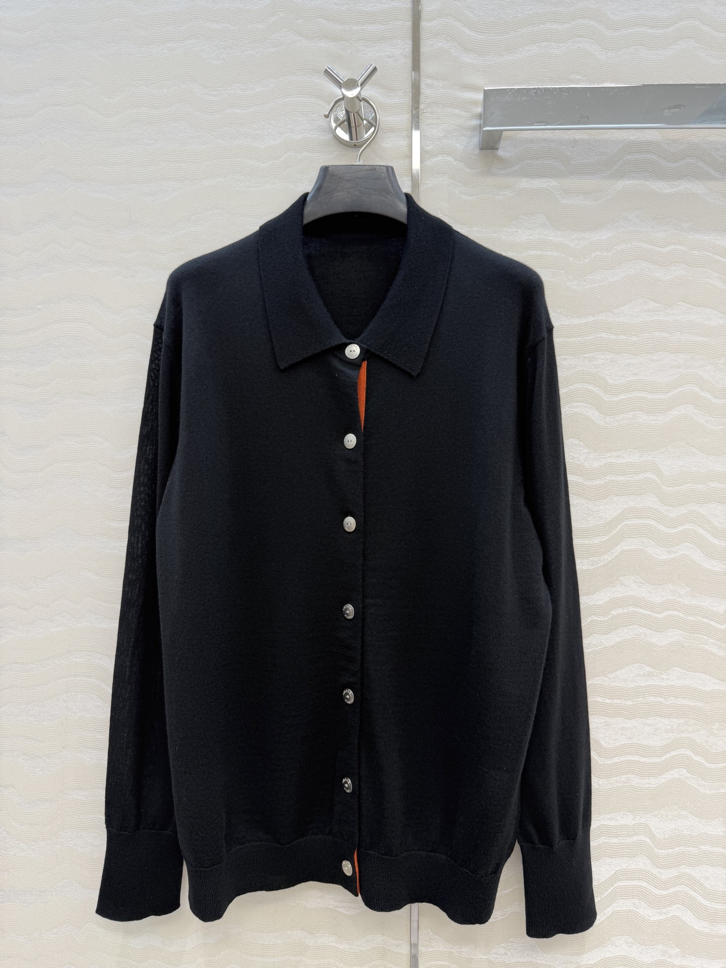 高端原单品质，Coco女孩26p新品！老钱感的配色门襟polo领羊毛开衫！100%进口羊毛！💗金属扣配件