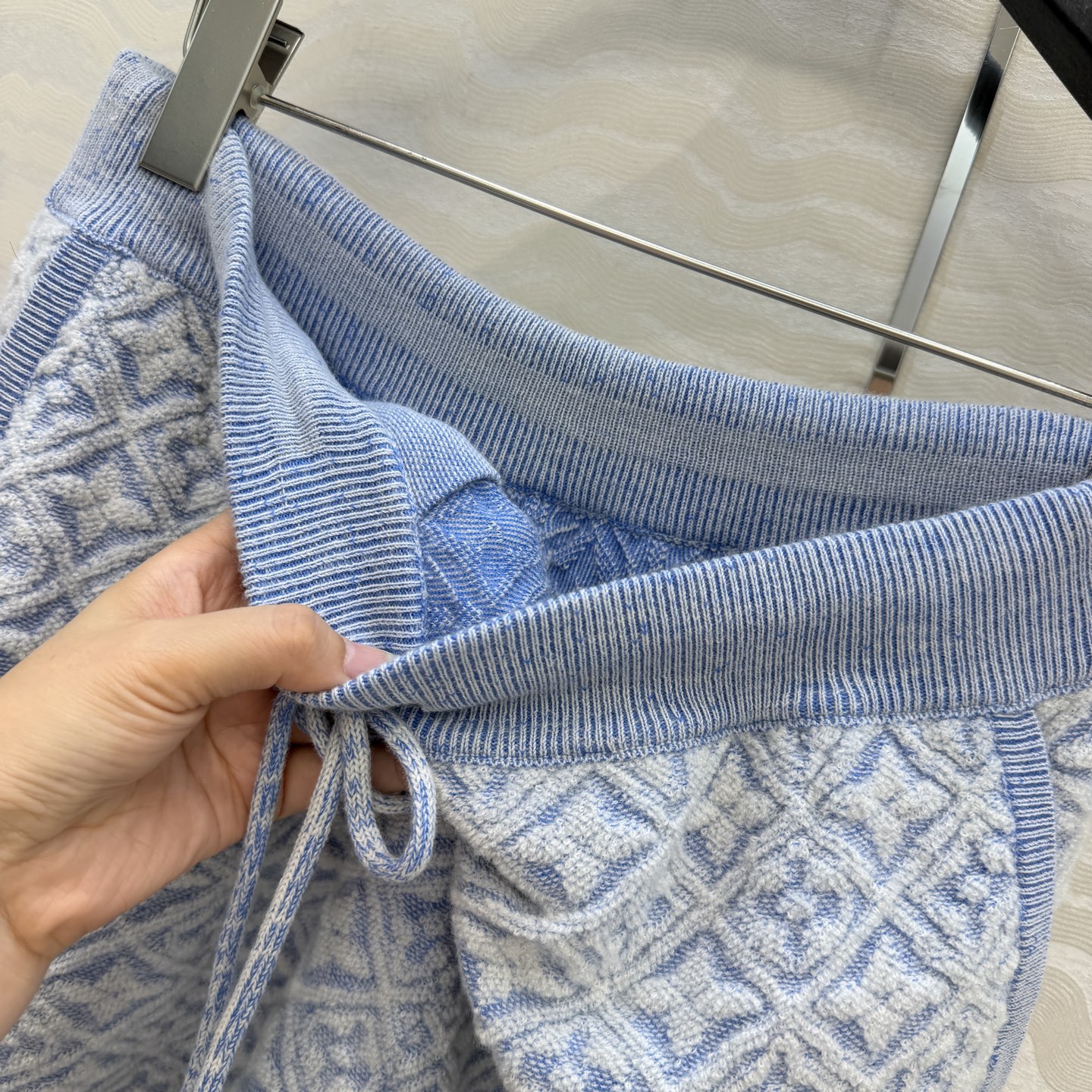 高端原单品质💕神仙颜值Resort度假系列限定新品！MONOGRAM提花羊毛短裤裙！撞色包边抽绳设计一体