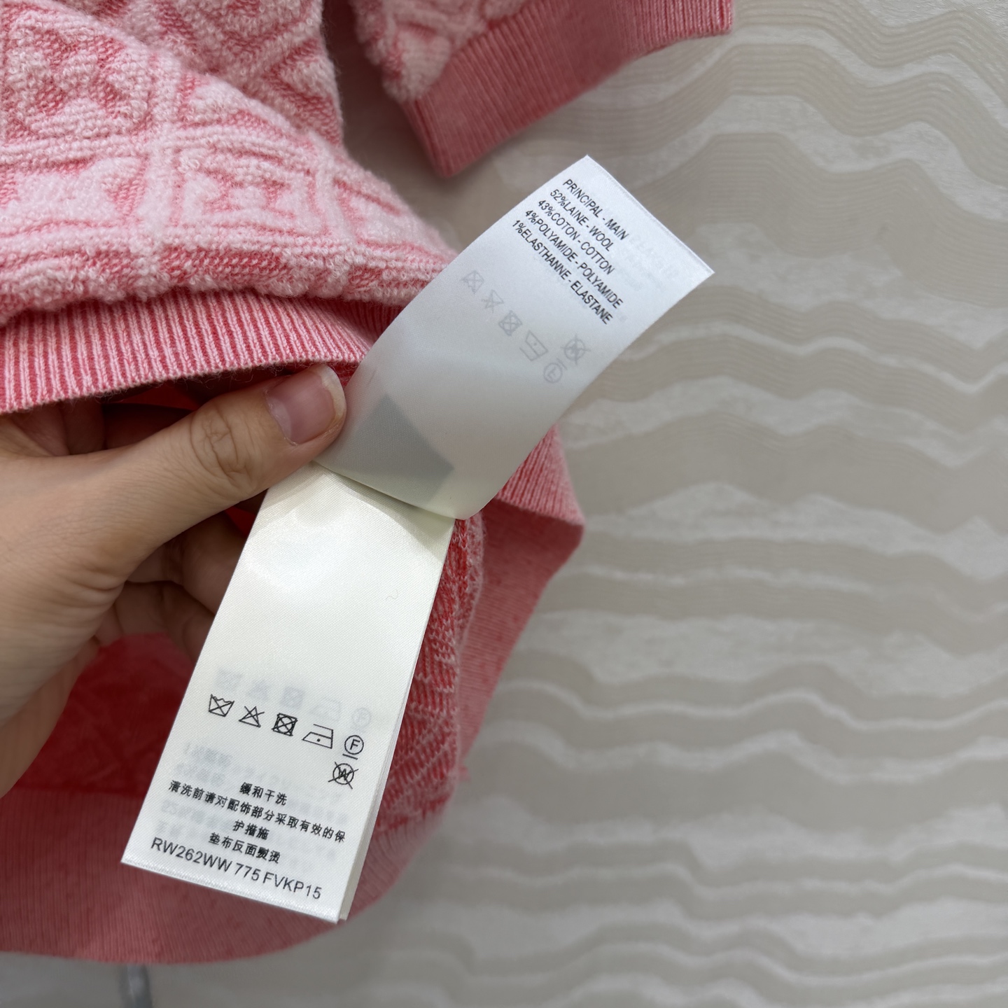 高端原单品质💕神仙颜值Resort度假系列限定新品！MONOGRAM提花羊毛短袖上衣！撞色包边抽绳设计经