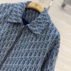 高端原单品质!MissD早秋新品限定蓝,粗花呢老花经典夹克外套,气质翻领拉链设计,白富美必入单品,开发定 高端原单品质!MissD早秋新品限定蓝,粗花呢老花经典夹克外套,气质翻领拉链设计,白富美必入单品,开发定