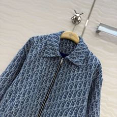 高端原单品质!MissD早秋新品限定蓝,粗花呢老花经典夹克外套,气质翻领拉链设计,白富美必入单品,开发定 高端原单品质!MissD早秋新品限定蓝,粗花呢老花经典夹克外套,气质翻领拉链设计,白富美必入单品,开发定