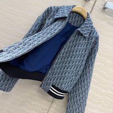 高端原单品质!MissD早秋新品限定蓝,粗花呢老花经典夹克外套,气质翻领拉链设计,白富美必入单品,开发定 高端原单品质!MissD早秋新品限定蓝,粗花呢老花经典夹克外套,气质翻领拉链设计,白富美必入单品,开发定