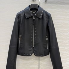 高端原单品质❤️H高智感穿搭,气质马术风真皮夹克外套!本季必入不可错过的单品!顶级100%进口小羊皮荔枝皮纹质感无敌!金 高端原单品质❤️H高智感穿搭,气质马术风真皮夹克外套!本季必入不可错过的单品!顶级100%进口小羊皮荔枝皮纹质感无敌!金