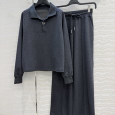 独家首发❤️原单品质H运动套装!高智感穿搭醋酸羊毛棉套装!气质翻领金属环扣装饰卫衣配直筒裤一套上身绝绝子!定制配色罗纹拼 独家首发❤️原单品质H运动套装!高智感穿搭醋酸羊毛棉套装!气质翻领金属环扣装饰卫衣配直筒裤一套上身绝绝子!定制配色罗纹拼