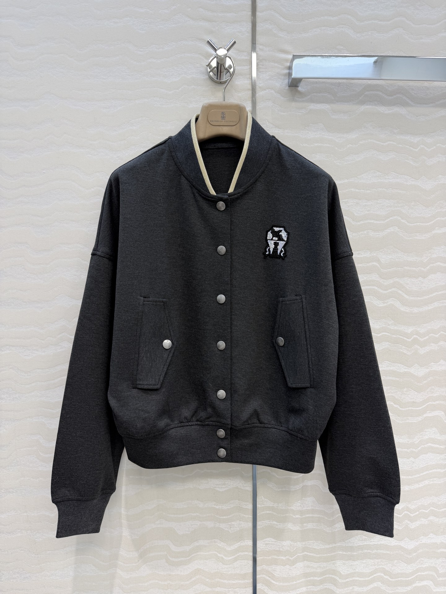 独家首发，高端原单品质❤️Bc极简高智感穿搭！温网系列意式高奢极简夹克外套！定制进口醋酸羊毛面料，飞行夹克宽松版型不挑人