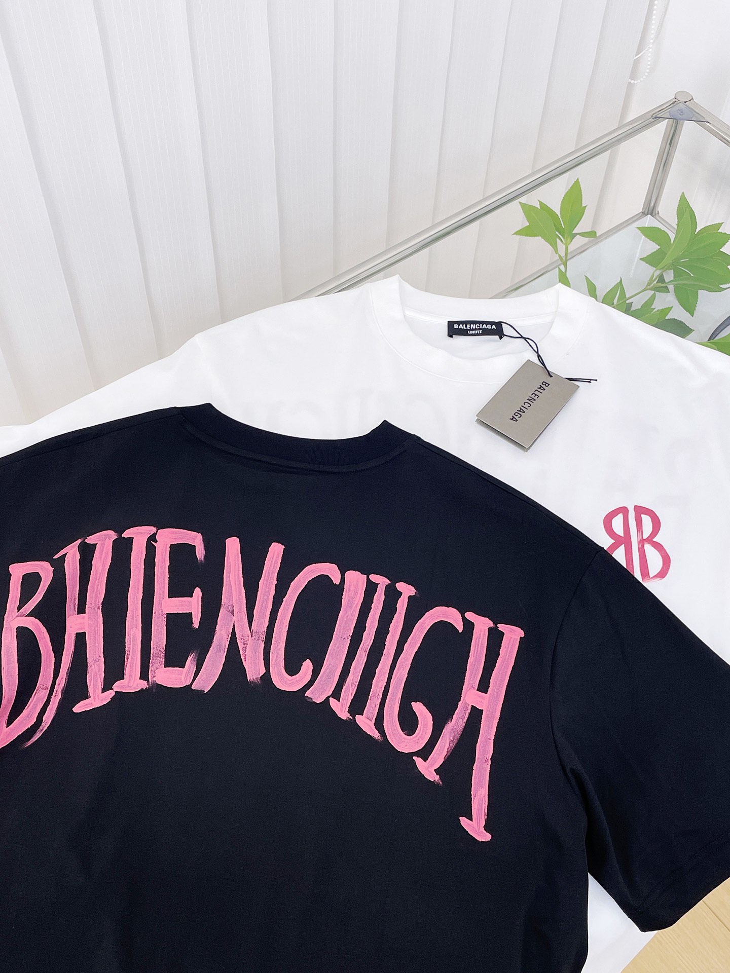 Balenciaga Clothing T-Shirt Printing Unisex Cotton Spring/Summer Collection Fashion Short Sleeve