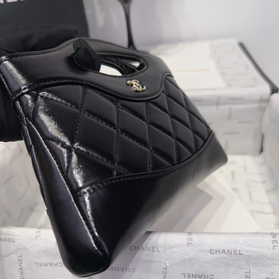 Chanel 31 Bag Nano Black Quilted Leather Top Handle Clutch AS3656 4 i1742967418 7647 5