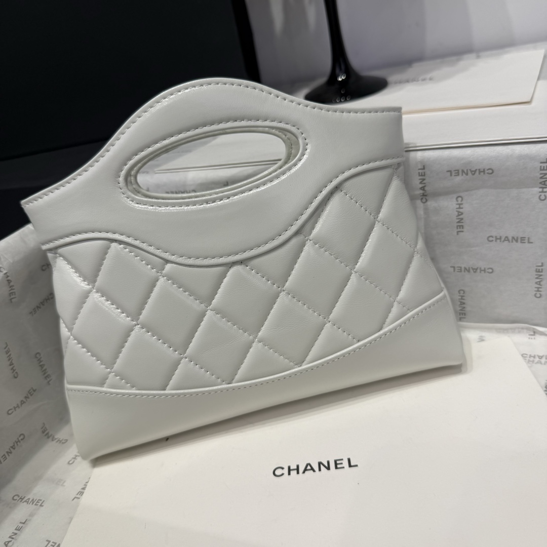 Chanel 25s 31 Bag Nano White Quilted Leather Top Handle Bag AS3656 5 i1742967627 3675 6