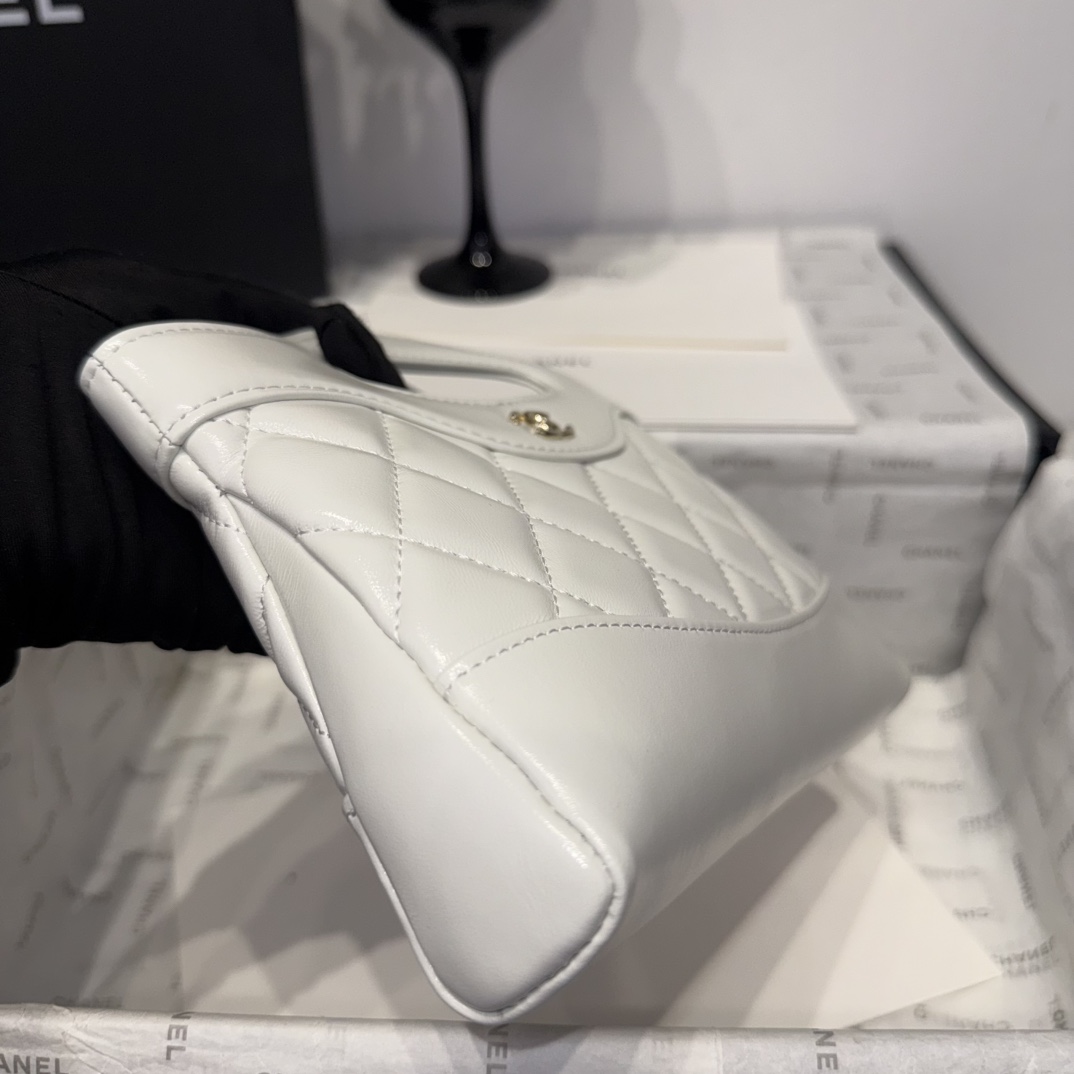 Chanel 25s 31 Bag Nano White Quilted Leather Top Handle Bag AS3656 4 i1742967627 67 2