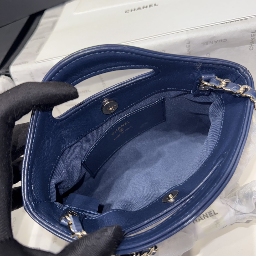 Chanel 25S 31 Bag Nano Blue Leather Top Handle Handbag AS3656 7 i1742967681 4531 0