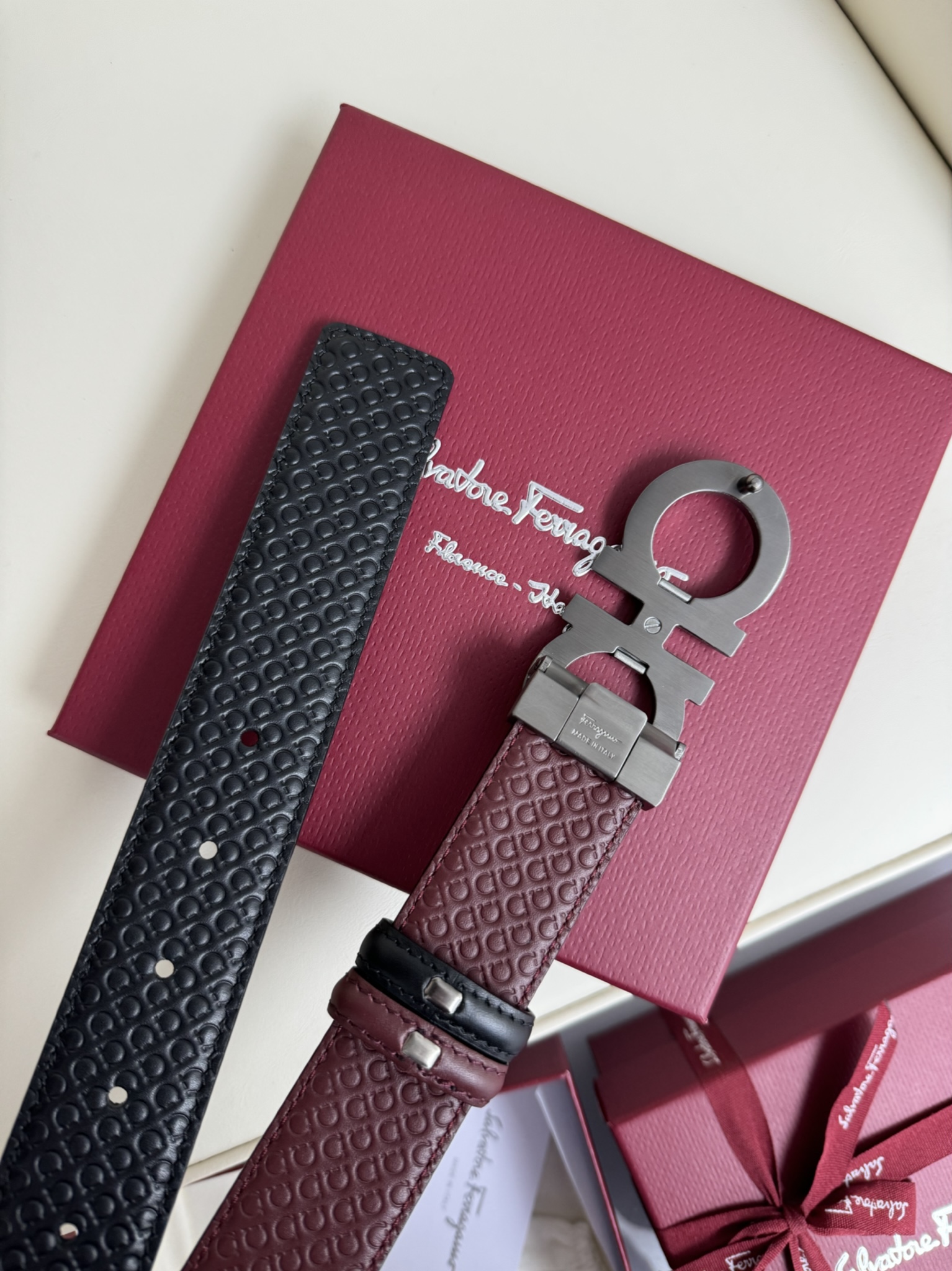 菲拉格慕 Ferragamo 高定典藏经典高奢皮具手袋托特包斜挎包女包 #FB48AAE8 6