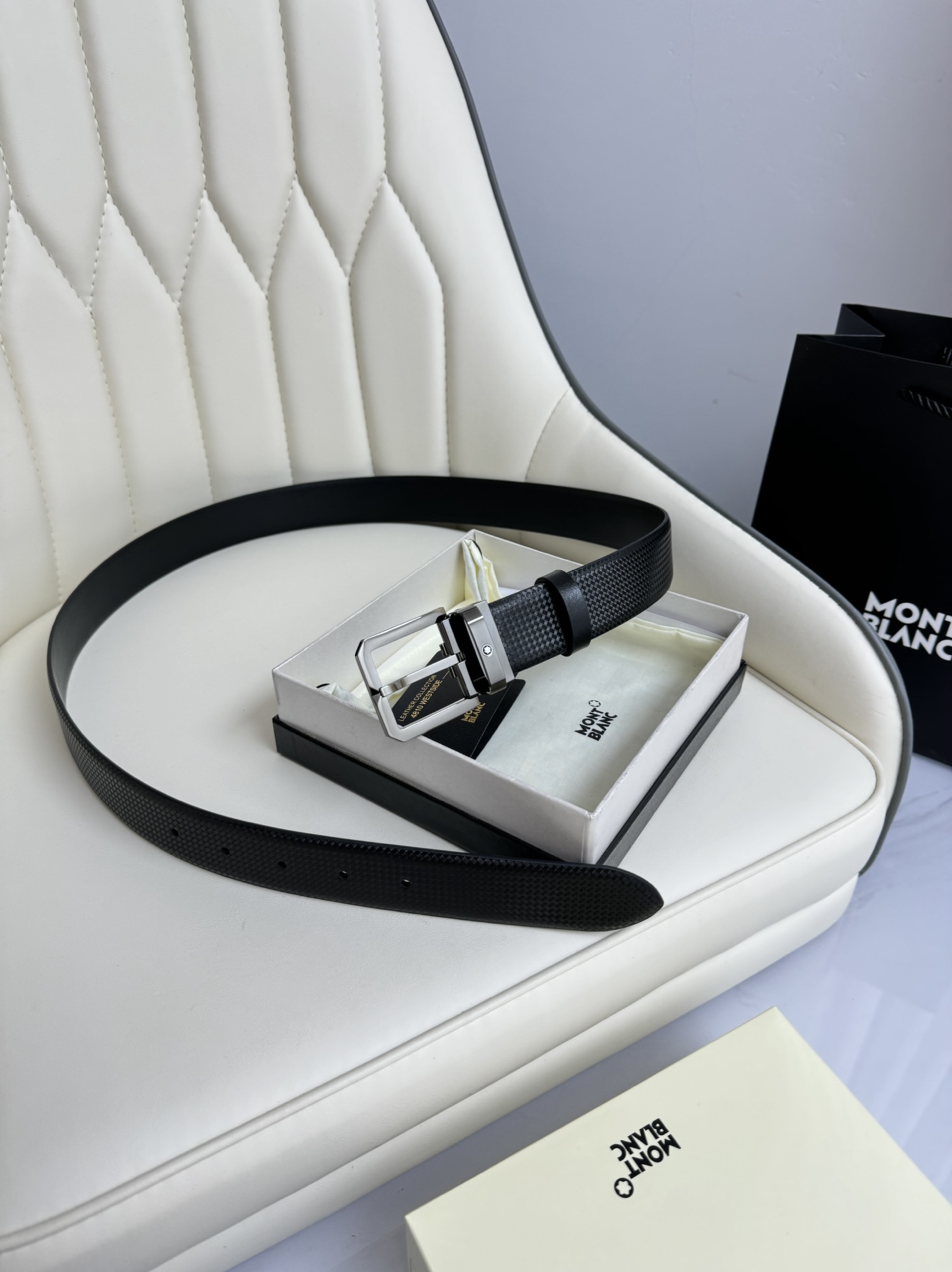 [Montblanc Belts]Montblanc width 3.5cm, using first-layer cowhide high-quality