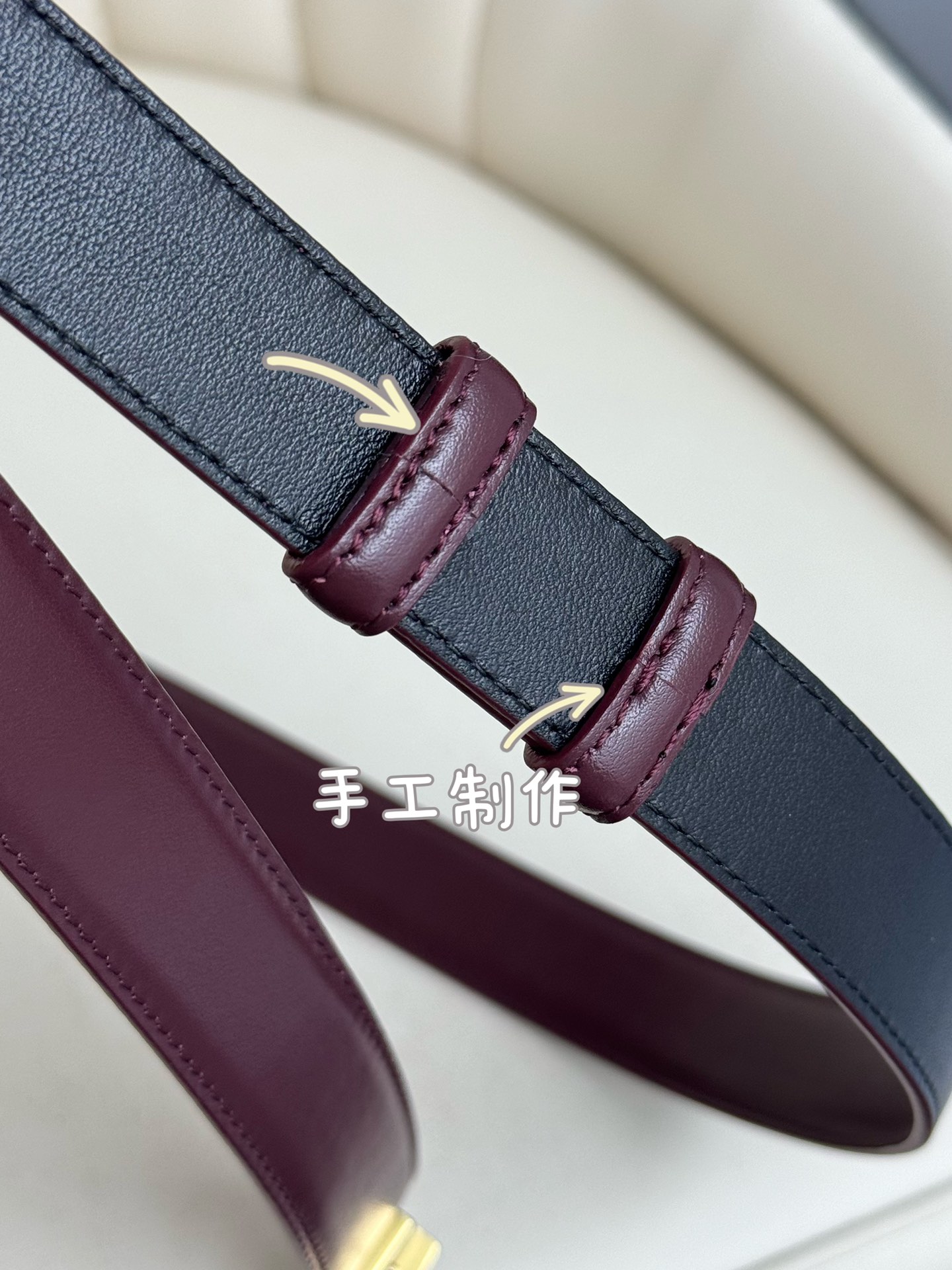  Saint Laurent 圣罗兰女士腰带皮带 原厂真金电渡扣头，意大利原厂皮，宽2.5cm，代购级。
