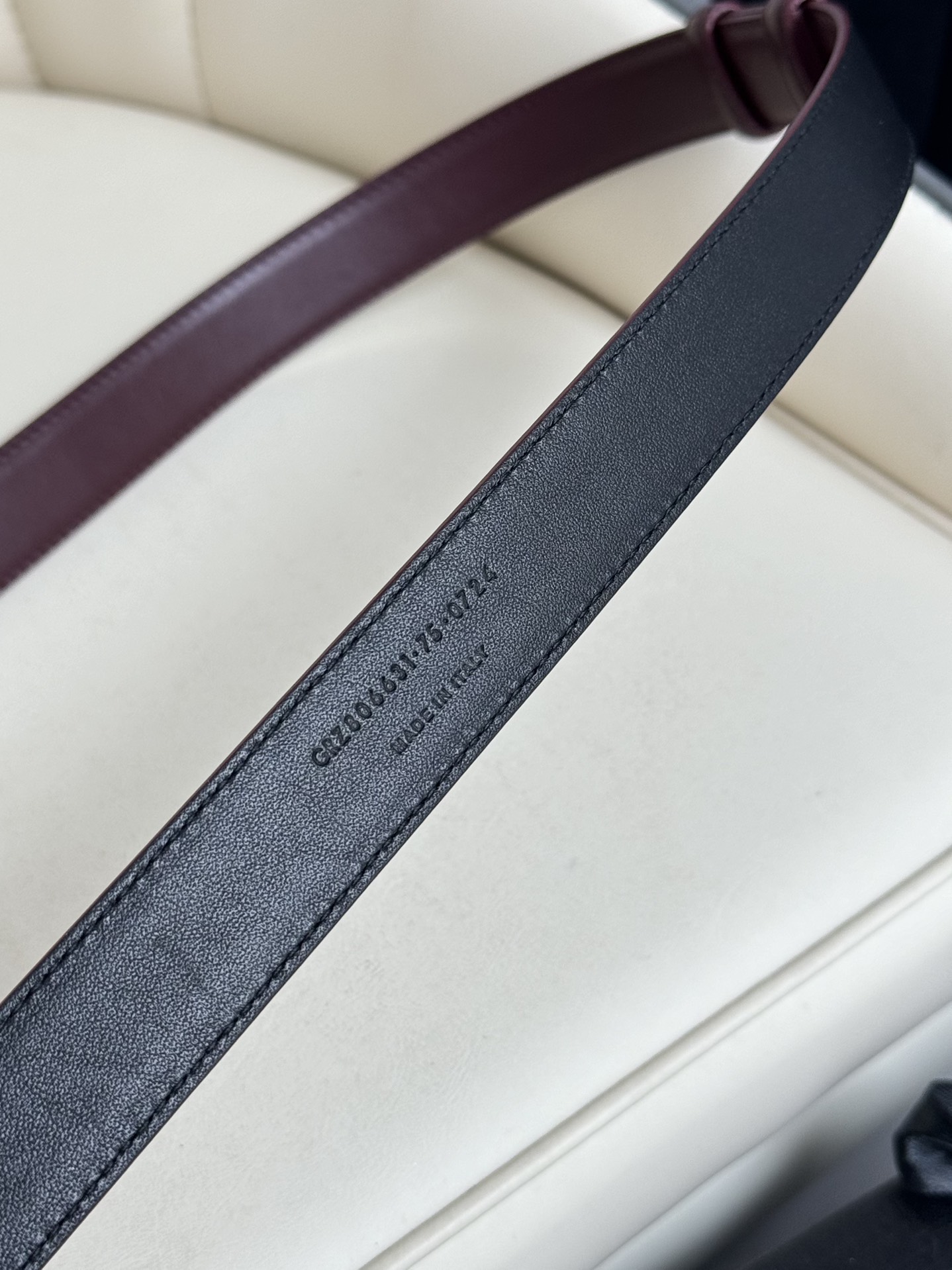  Saint Laurent 圣罗兰女士腰带皮带 原厂真金电渡扣头，意大利原厂皮，宽2.5cm，代购级。