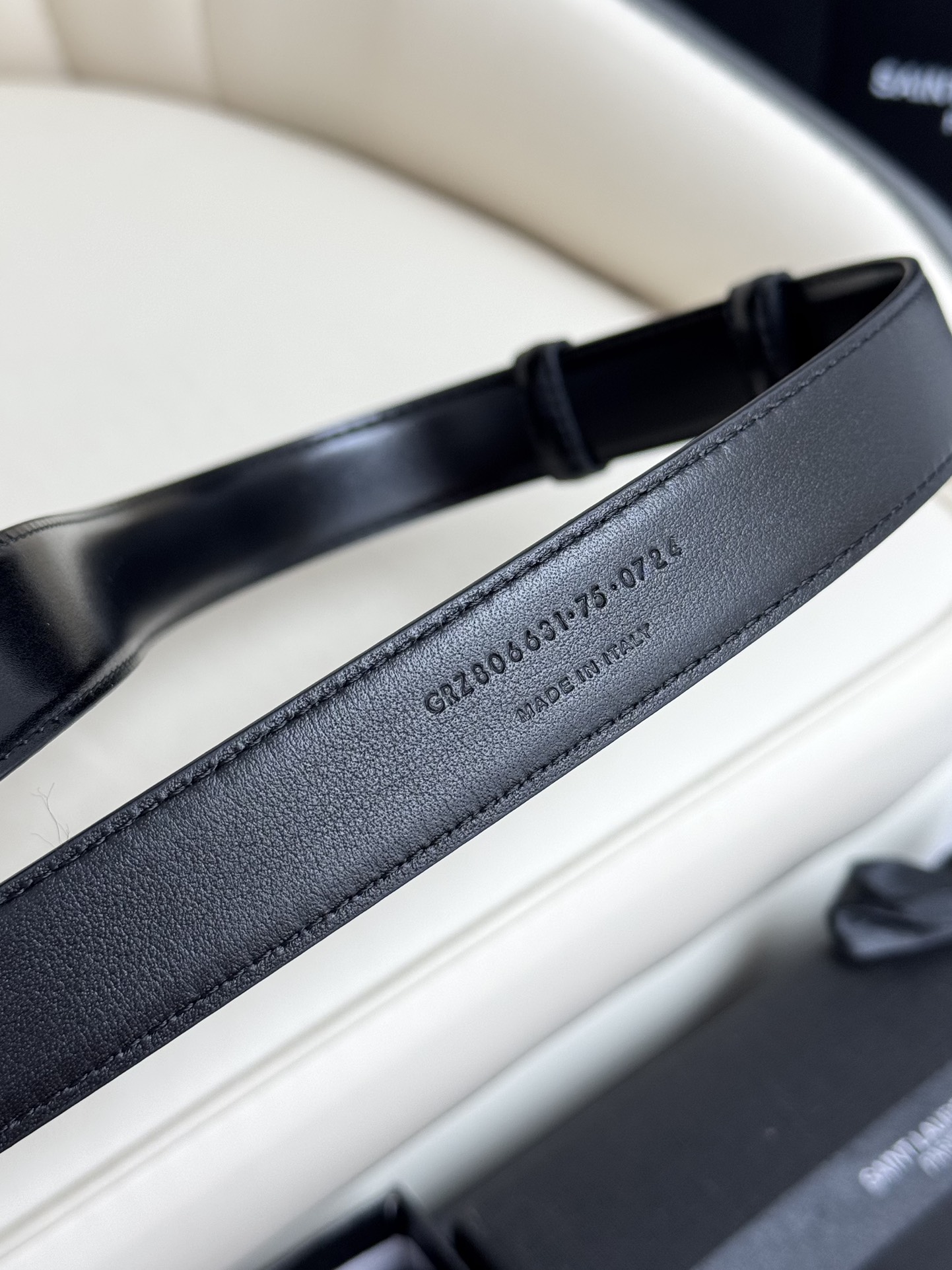  Saint Laurent 圣罗兰女士腰带皮带 原厂真金电渡扣头，意大利原厂皮，宽2.5cm，代购级。
