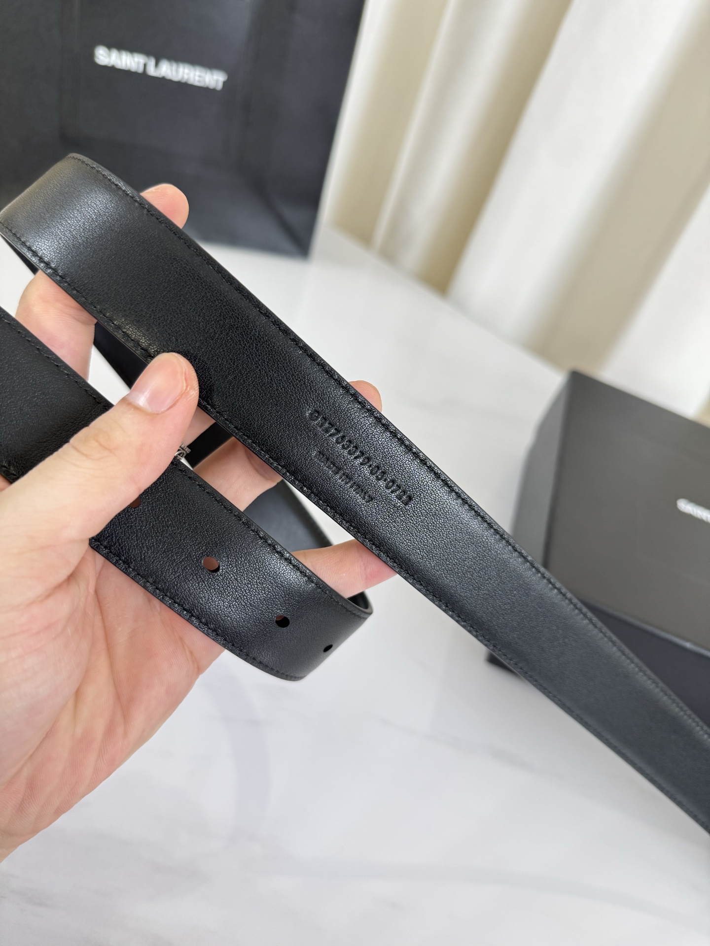 2025 开春秀款Saint Laurent 圣罗兰女士腰带皮带 原厂真金电渡扣头，意大利原厂皮，宽3.