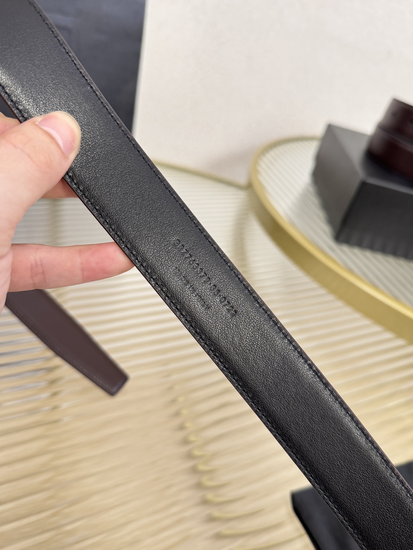 YSL Saint Laurent  Leather Belt