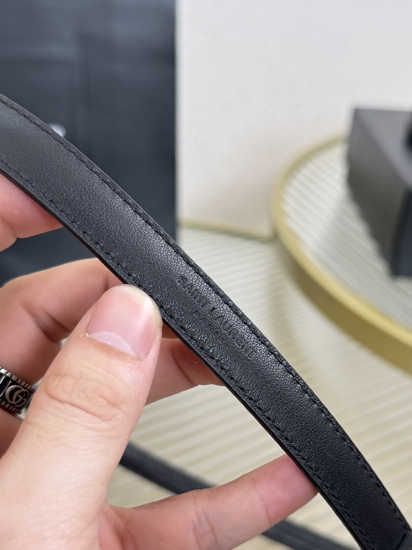 2026 开春秀款Saint Laurent 圣罗兰女士腰带皮带 原厂真金电渡扣头，意大利原厂皮，宽1.