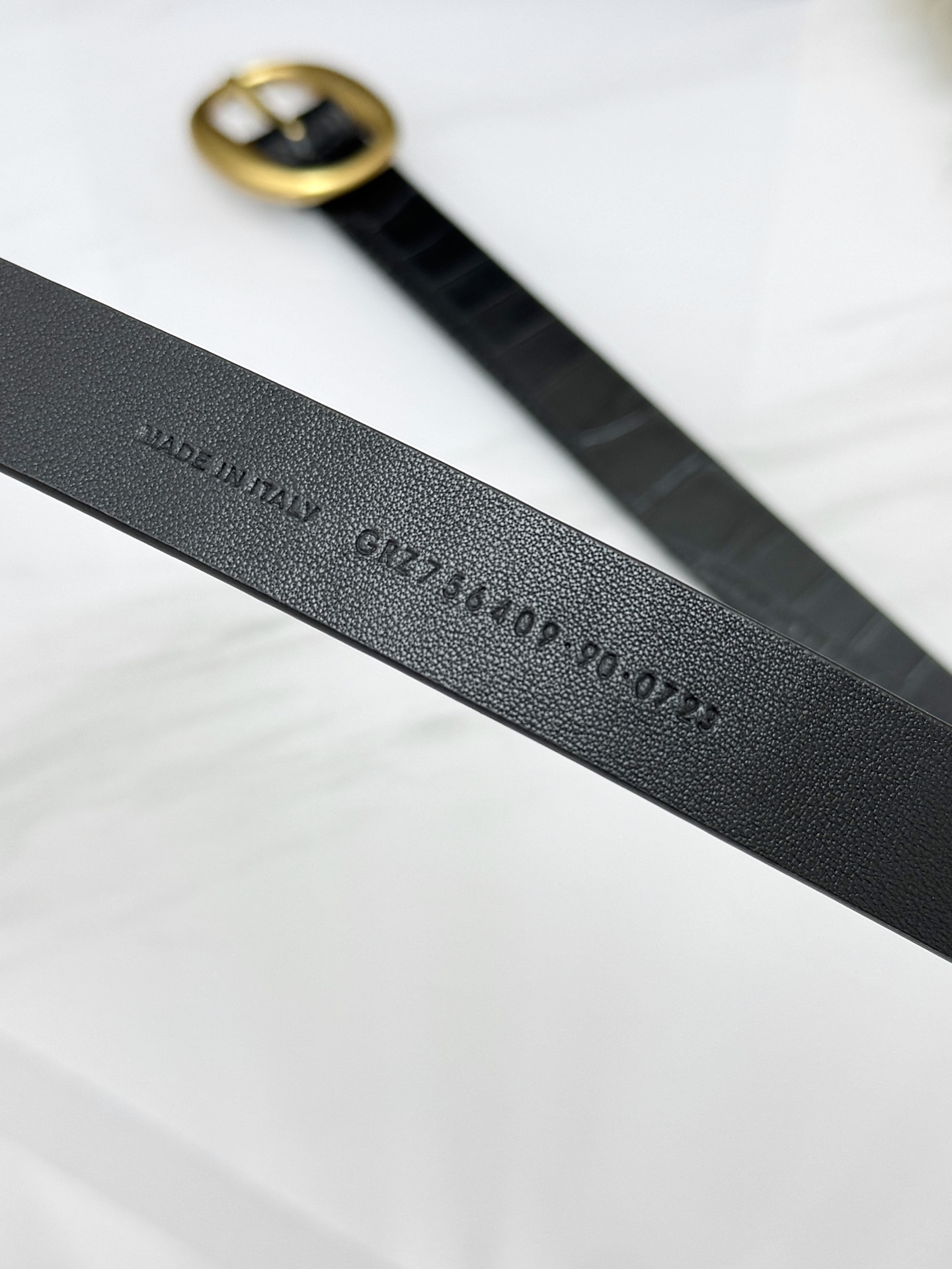 Saint Laurent 圣罗兰女士腰带皮带 原厂真金电渡扣头，意大利原厂皮，宽2.0cm，代购级。