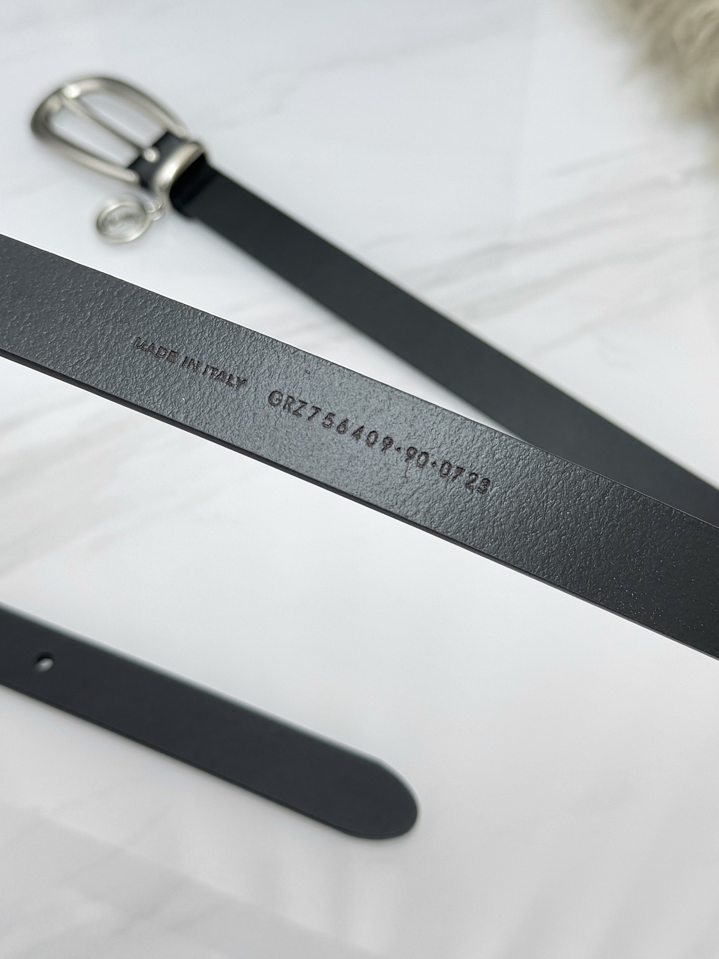 Saint Laurent 圣罗兰女士腰带皮带 原厂真金电渡扣头，意大利原厂皮，宽2.0cm，代购级。