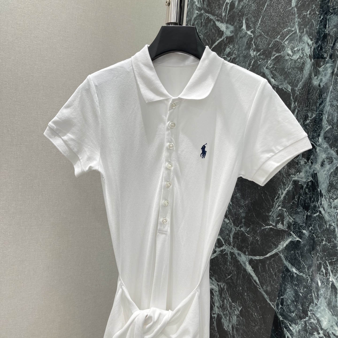 拉夫 36夏季新款 系带Polo连衣裙 经典Polo领+胸前小马刺绣 辨识度超高!腰部绑带设计 轻松收腰