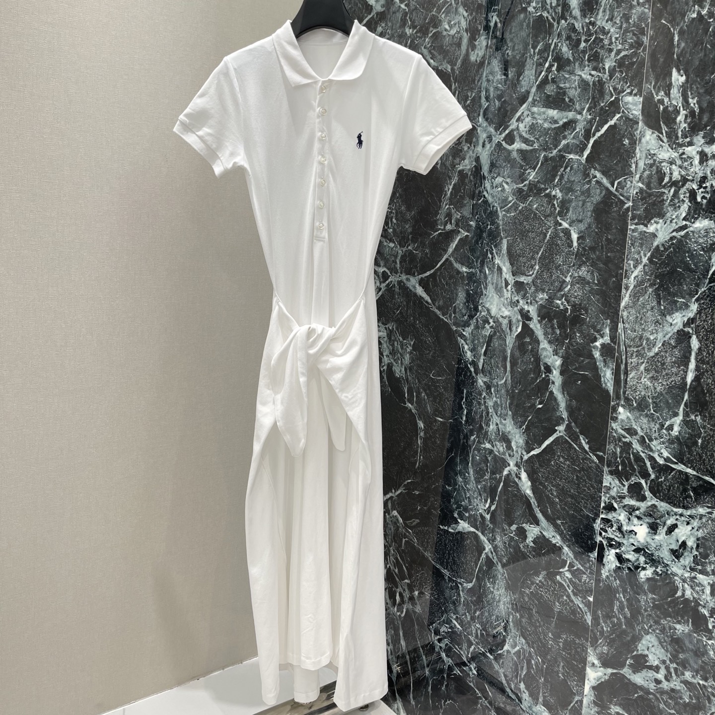 拉夫 36夏季新款 系带Polo连衣裙 经典Polo领+胸前小马刺绣 辨识度超高!腰部绑带设计 轻松收腰