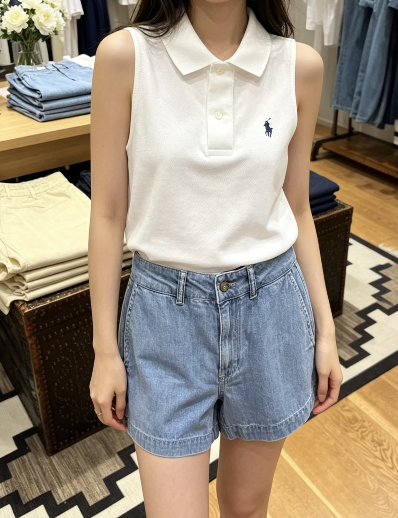 拉夫 26夏季新款 无袖Polo背心 标志性翻领+三粒扣门襟 左胸小马刺绣logo超有辨识度 轻松打造”