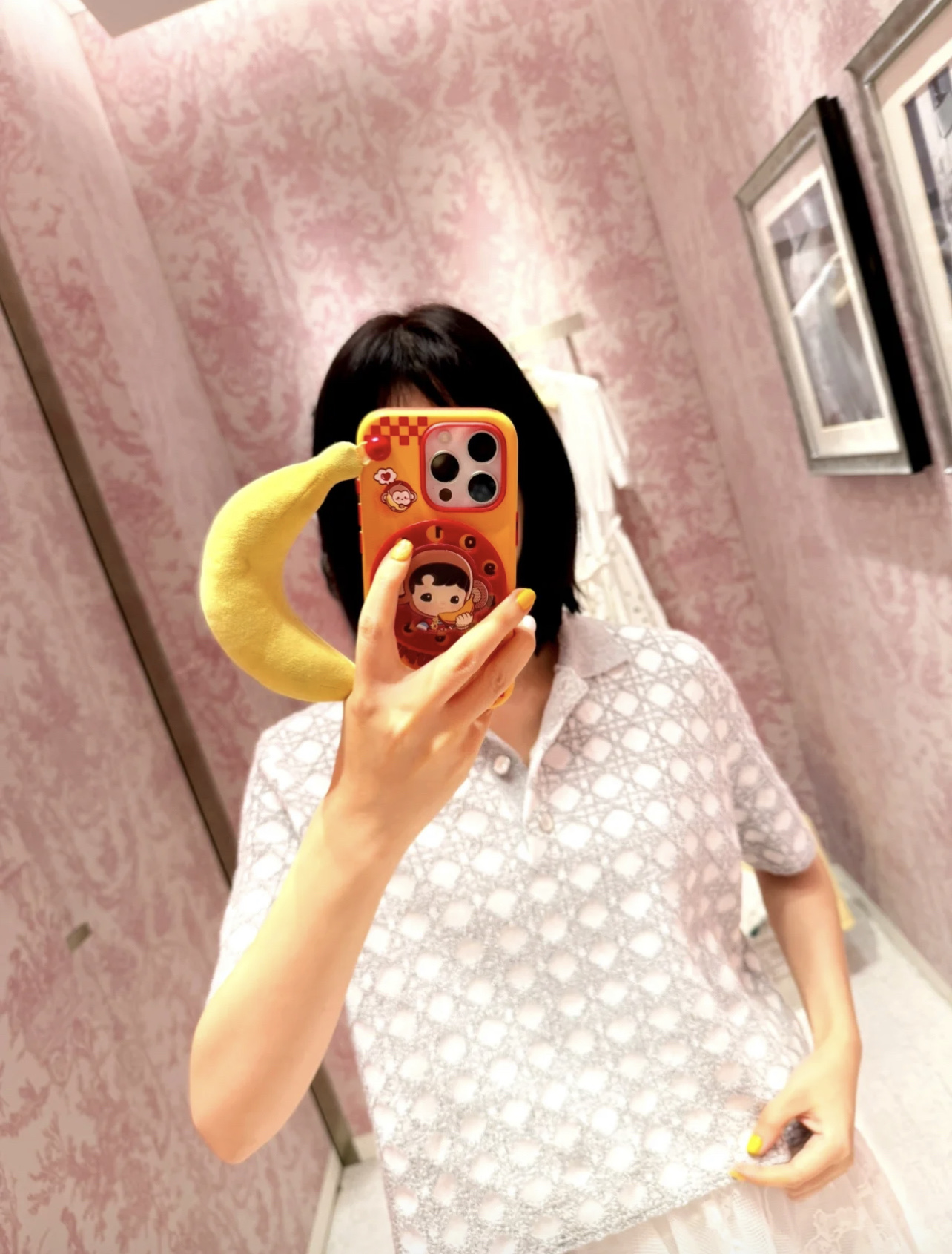 D家 26夏季新款 翻领针织短袖 灰白配色低调优雅 春夏穿超舒服!Polo领+短袖设计 休闲又精致 日常