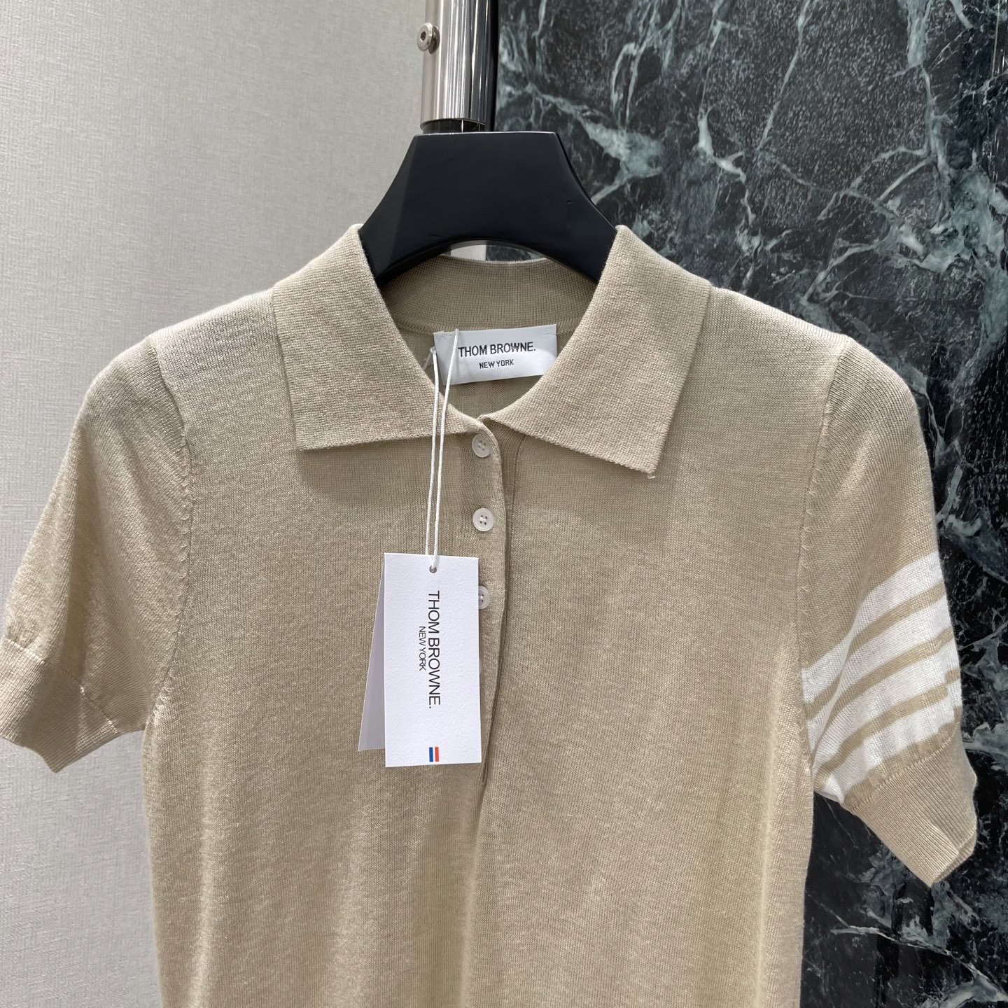 TB 26夏季新款 四条杠针织Polo衫 左袖四条杠+翻领设计 简约又有辨识度 通勤休闲都能轻松驾驭 薄