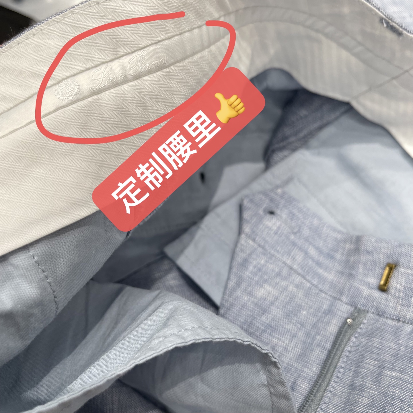 LP夏季新款 亚麻直筒休闲裤 高筒直筒设计 修饰腿型 显瘦又显高 浅蓝色百搭 通勤 休闲 度假都能轻松驾