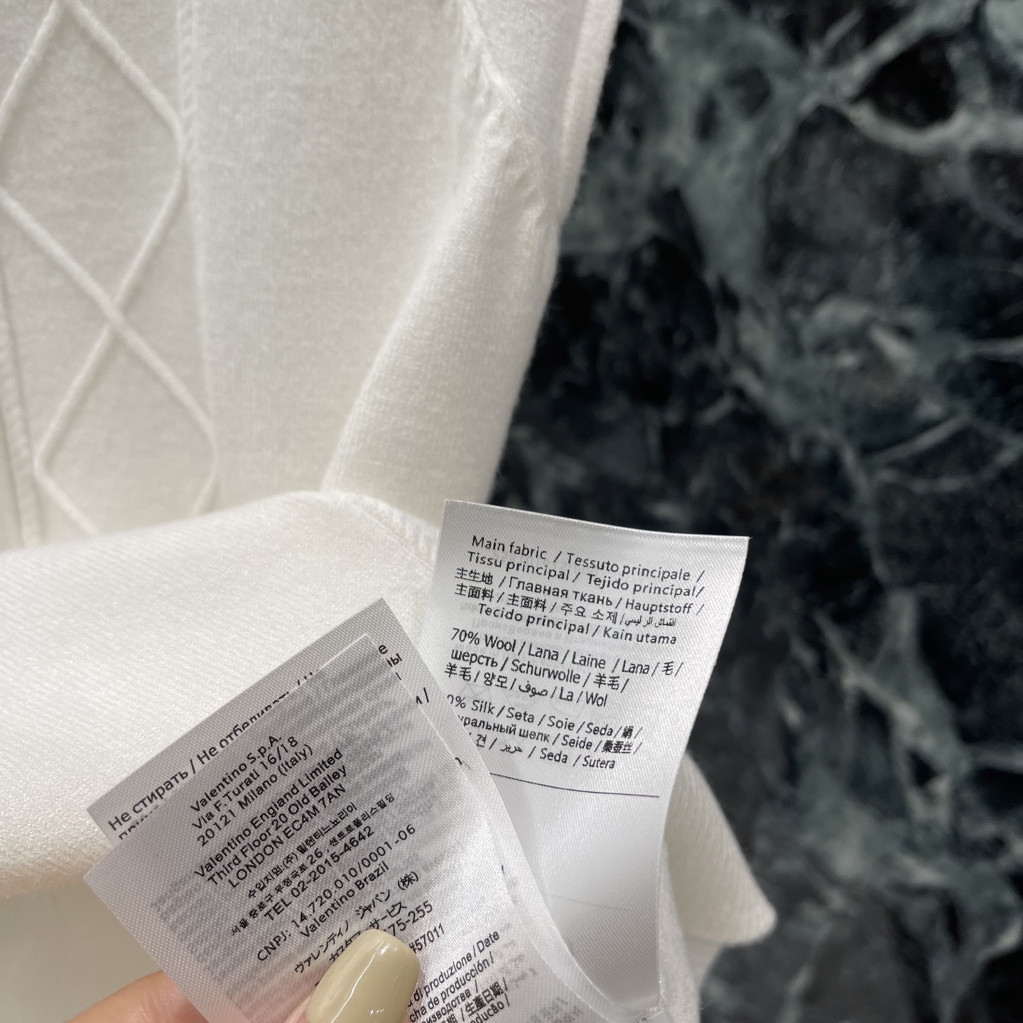 Val华伦 26夏季新款 蝴蝶结针织短袖 柔软面料+菱格纹理 细节满分!领口波点蝴蝶结超吸睛 优雅又俏皮