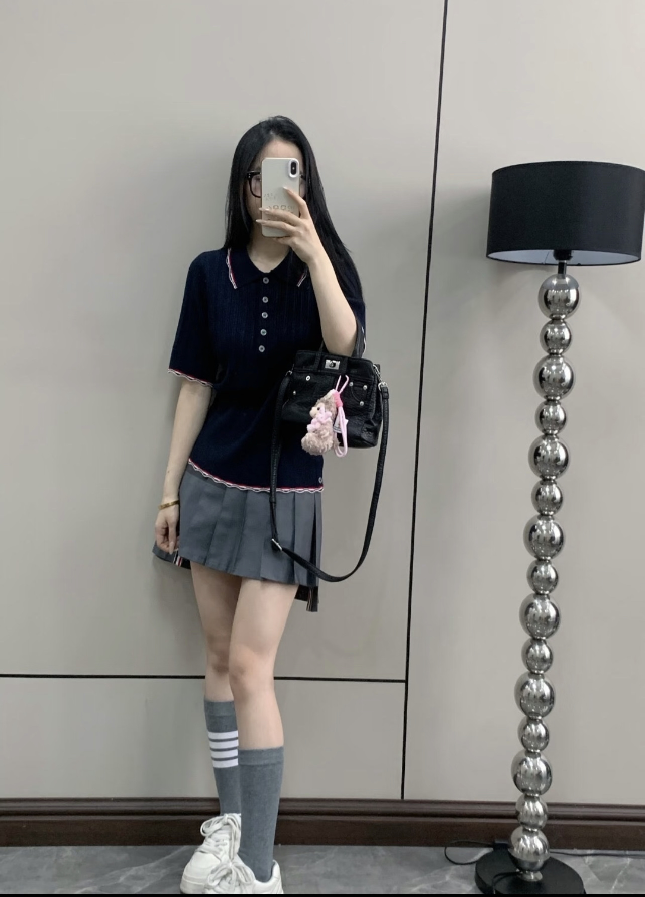 TB 26早秋新款 撞色针织短袖 红白蓝撞色条纹点缀领口和袖口 学院风满满 正肩剪裁+收腰设计 显瘦又修