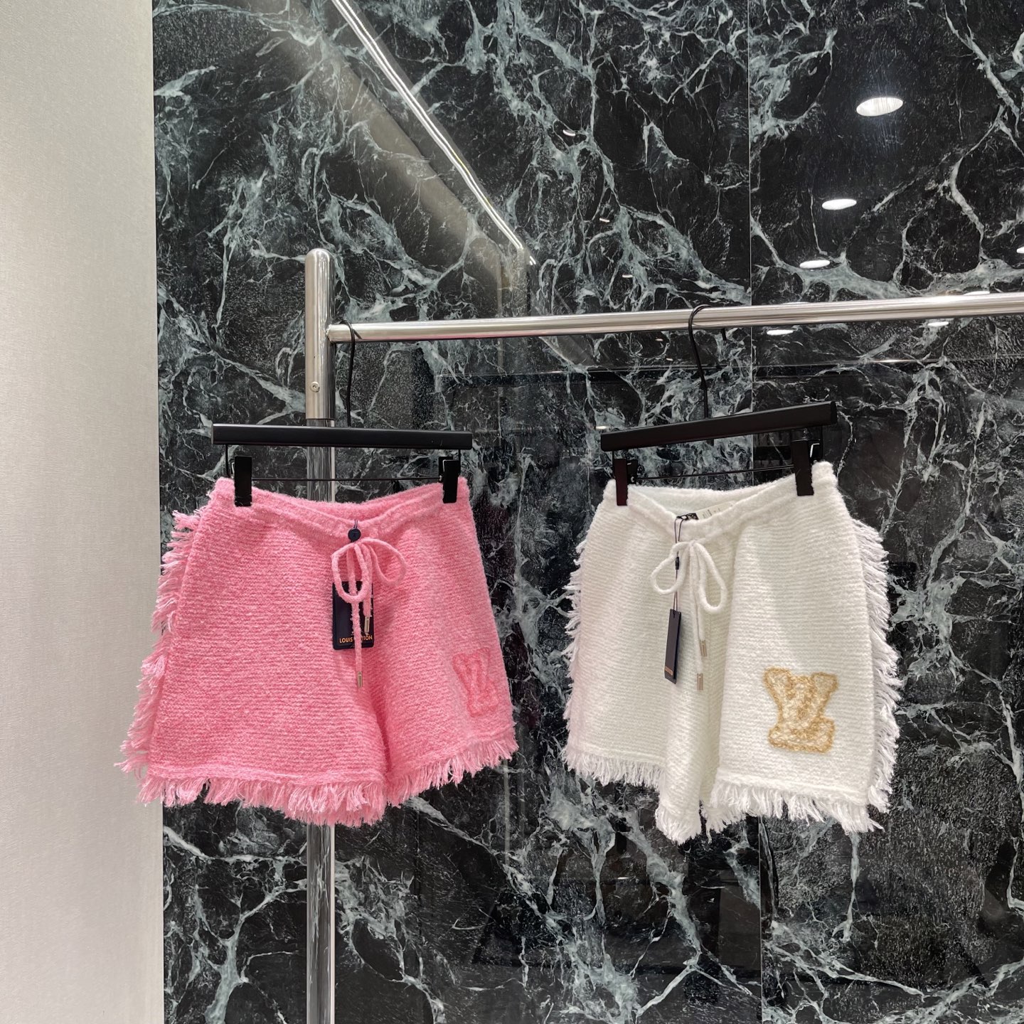 Louis Vuitton Pink Textured Shorts