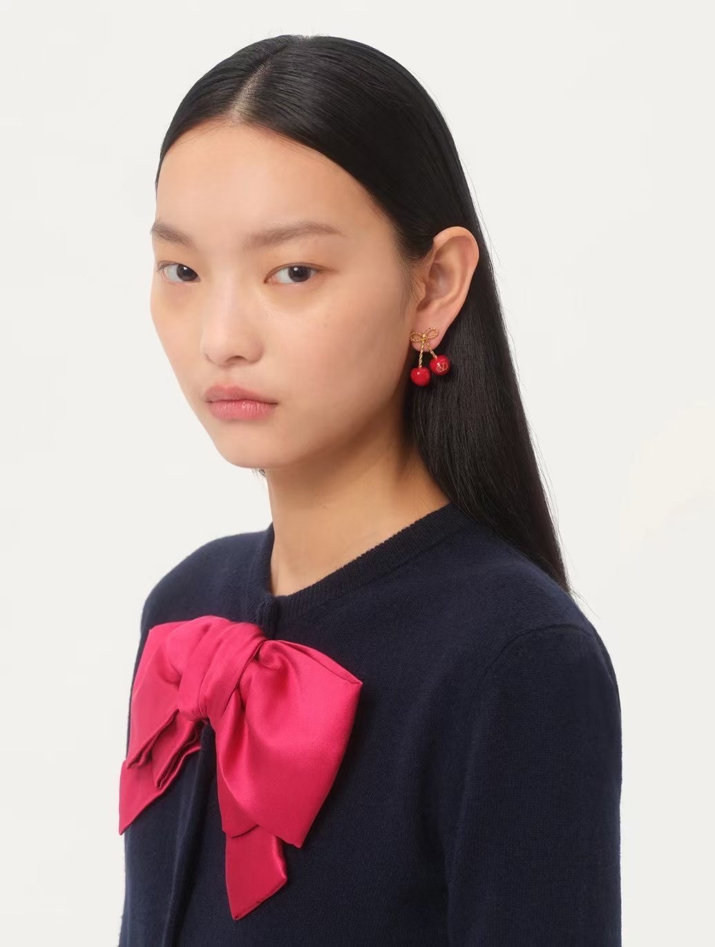 발렌티노 벚꽃 에나멜 귀걸이 63704 이미지 2