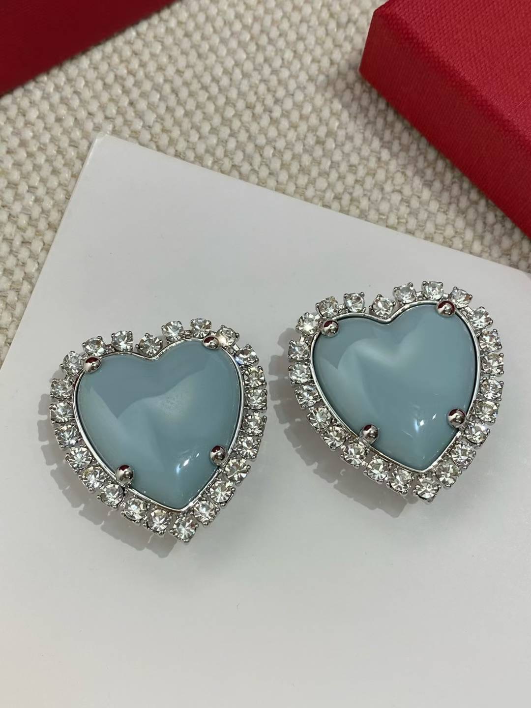 발렌티노 하트 크리스탈 귀걸이 63701 이미지 2