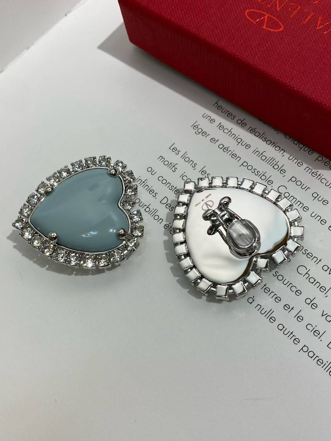 발렌티노 하트 크리스탈 귀걸이 63701 이미지 6