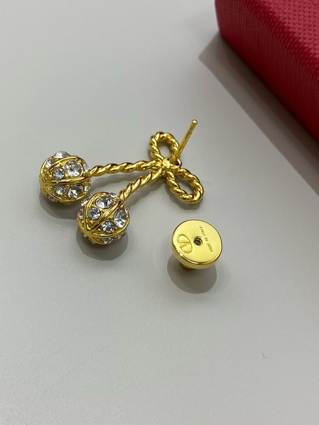 발렌티노 체리 모티브 에나멜 귀걸이 63695 이미지 6