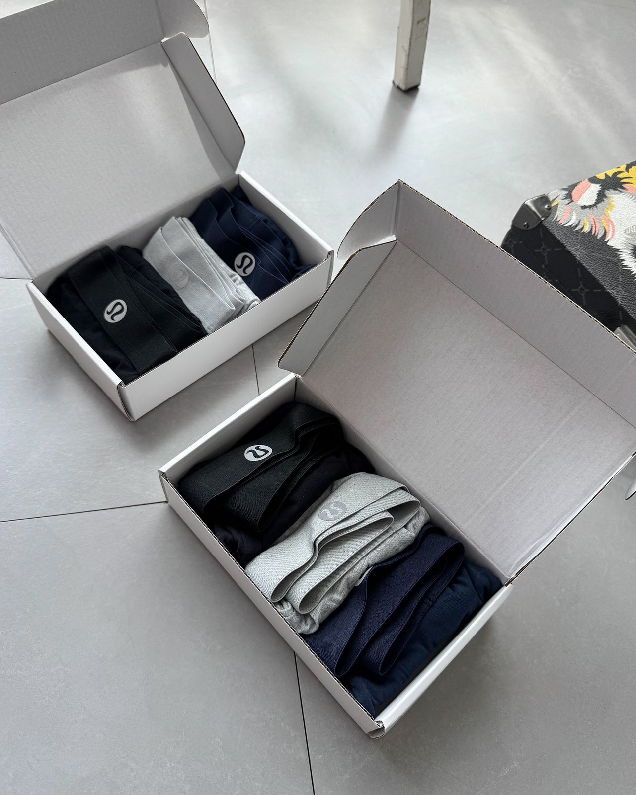 Lulu Men's Cotton Boxer Briefs 3-Pack - Breathable & Comfortable Underwear