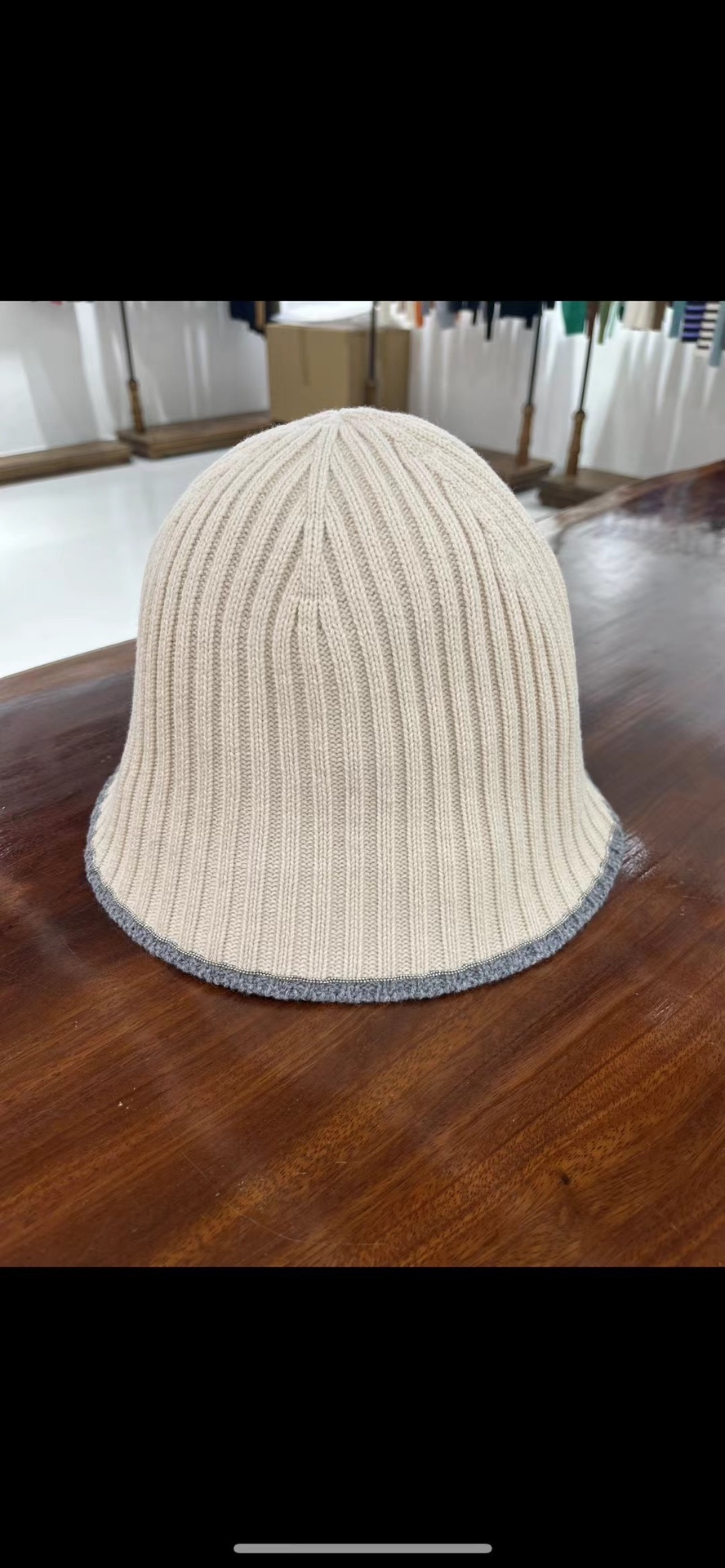 Brunello Cucinelli Hats Bucket Hat Online Store
 Apricot Color Grey Women Wool Fall Collection Casual